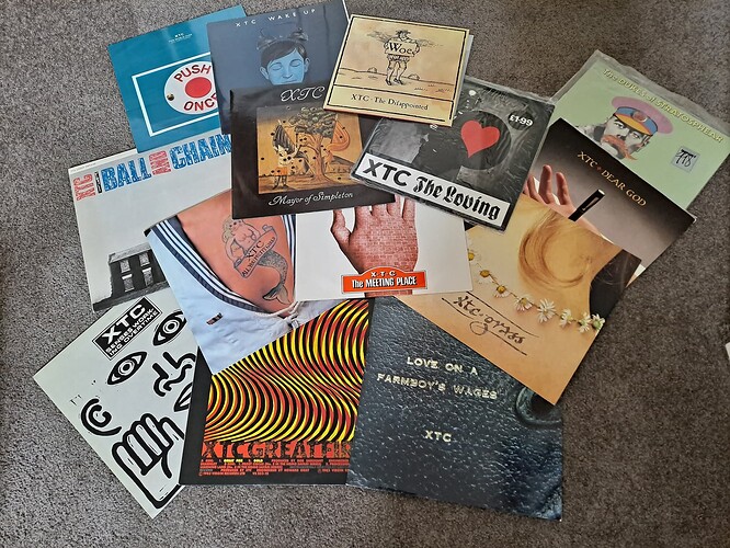 xtc 10-12 inch singles