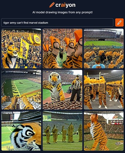 craiyon_185021_tiger_army_can_t_find_marvel_stadium