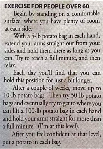 Exercise for people over 60