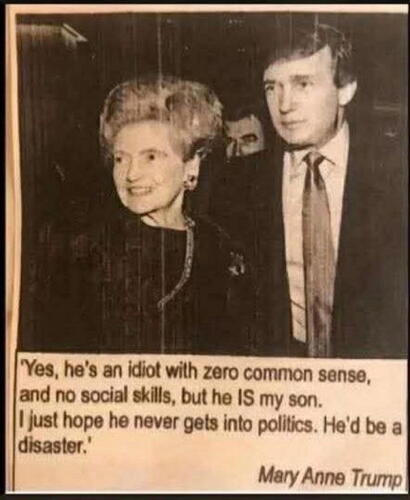 Mary Anne Trump on her son Donald