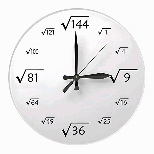 This clock is rooted