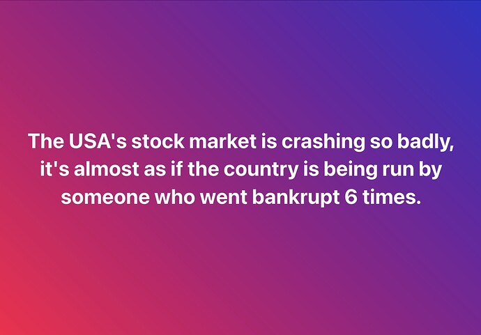 US stock market crash