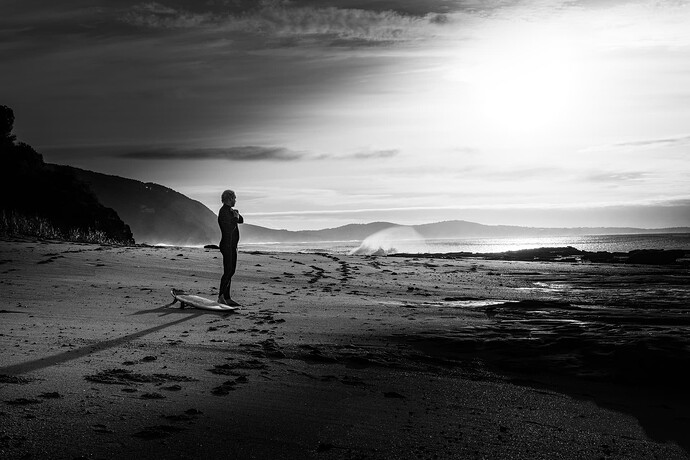 surfs up in BW