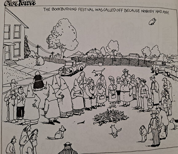 Book burning festival