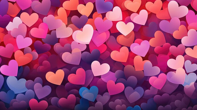 colorful-love-hearts-wallpaper-free-photo