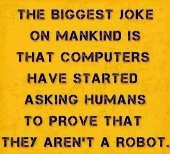 The biggest joke on mankind…