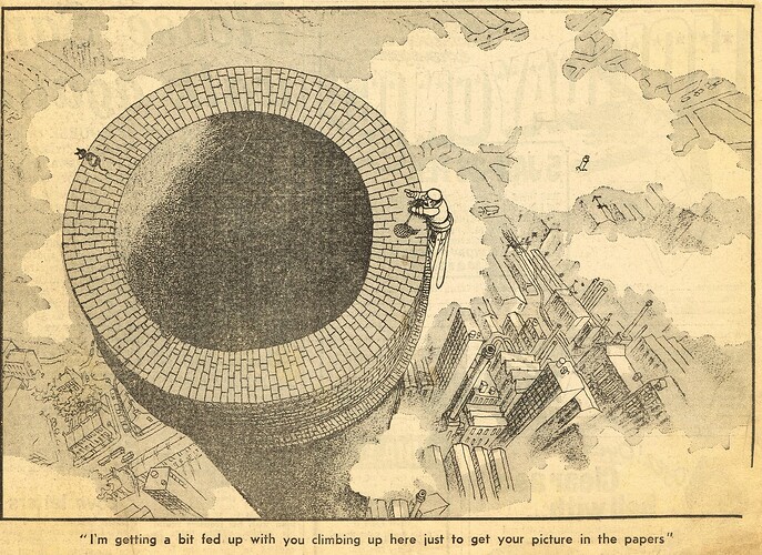 Fred Dibnah by Carl Giles, Daily Express, 1983-12-11