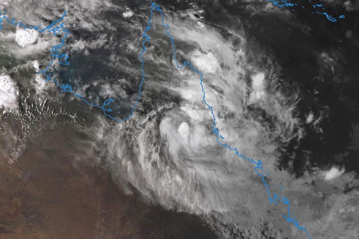Satellite view of Queensland under ex-Tropical Cyclone Owen|700x467