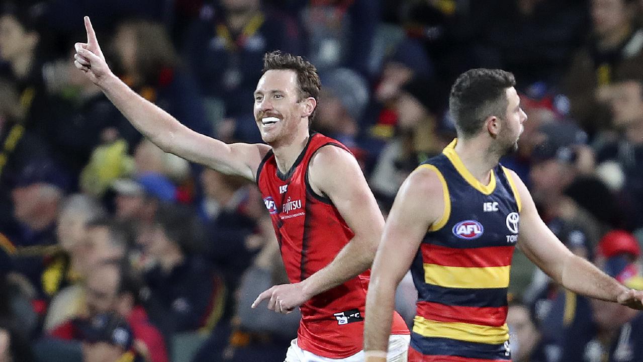 Mitch Brown kicked 21 goals in 16 games in 2019 for Essendon. Picture: Sarah Reed
