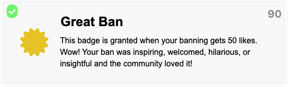 Ban Badge