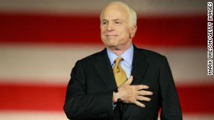 Sen. McCain will be honored this week for five days in three cities